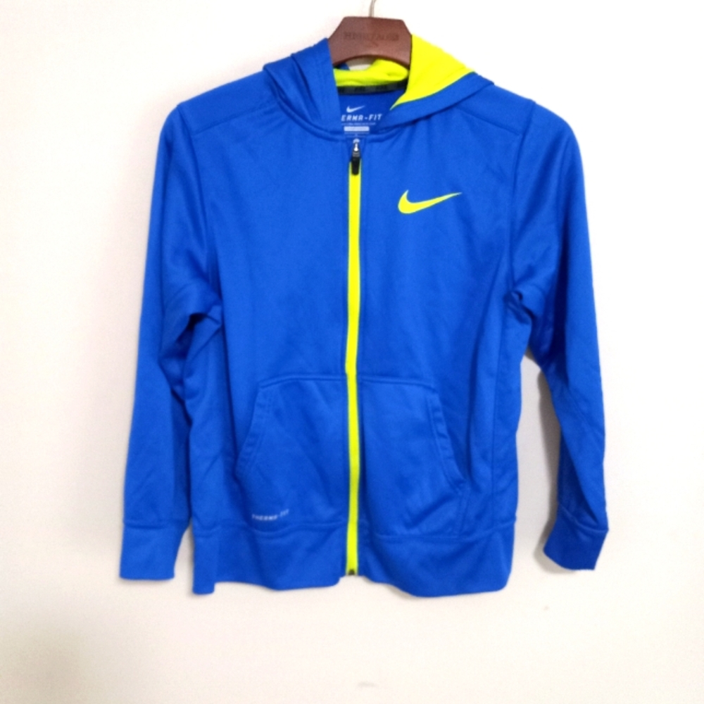 Nike Therma-Fit Hoodie L Boys Zip Front Warm Up Shirt